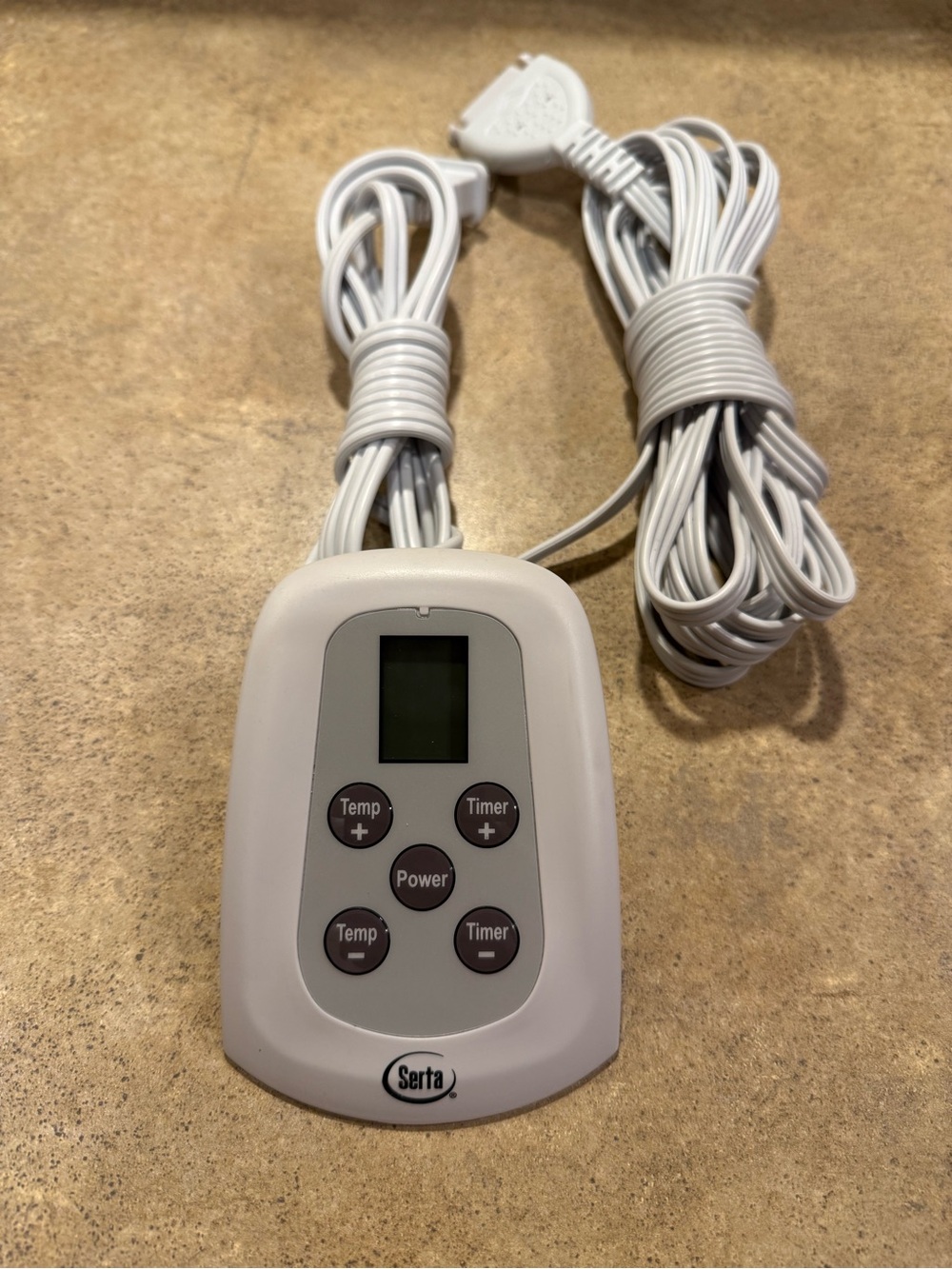 Serta PFIB-TA Electric Blanket Heating Controller WellRest White 3 Prong Digital